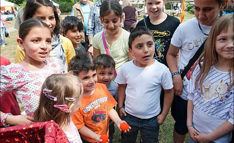 zaubervorstellung fr kinder beim straenfest